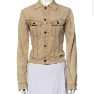 Plein Sud Tan Jean Jacket for Women M